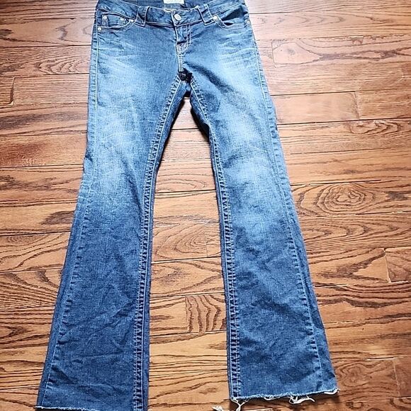 PARIS BLUES Vintage Bootcut Jeans Size 9 Y2K Trendy Low Rise 2000s 90s Trendy - Picture 1 of 10